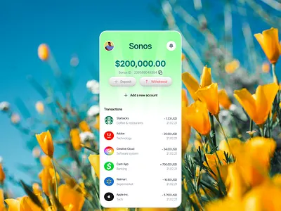 Sonos easy Transaction App agency website best ui design fintech landingpagedesign mobile payment ui uiux website design