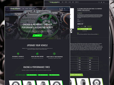 Car Parts Landing Page eCommerce Website Design uxui design