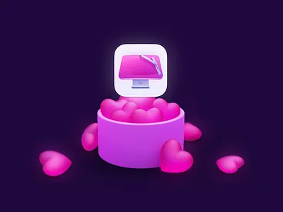 CleanMyMac Valentine's 2025 3d banner blender branding campeign cleanmymac graphic design heart icon logo love macpaw marketing pink valentines