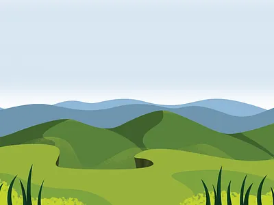 Lanscape 01 design grass hills illustration landscape mountains perspective stylized