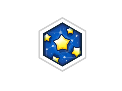 Many star ai art game icon illustration