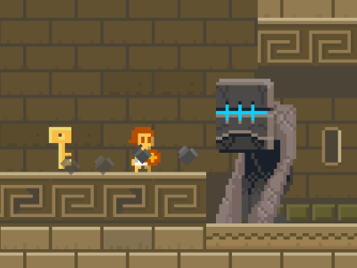 Creepy Golem 8 bit elliot quest game nes ouya retro videogame zelda zelda 2