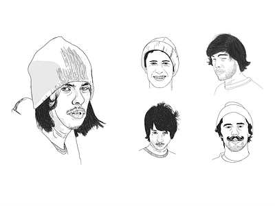 Voleurz Family Illustrations faces illustration people voleurz wacom