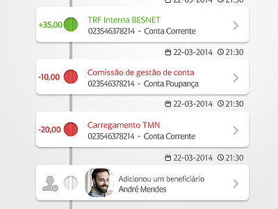 Mobile Timeline clean experience flat interface mobile settings timeline ui ux web