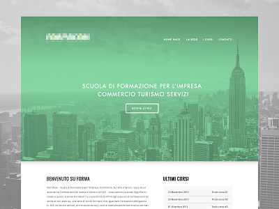 Mint Layout big photography green layout mint skyline webdesign