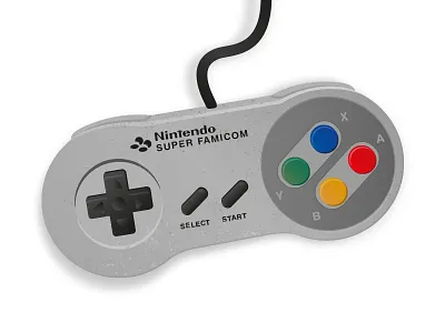 Nintendo Console (WIP) console game illustration nintendo old school retro super famicom vector