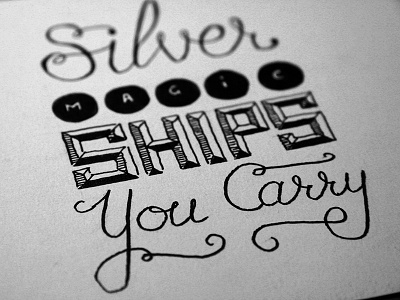 Sugar man lyrics lettering typography