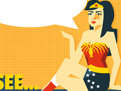Comic Infographic (WIP) comic infographic super hero wonder woman