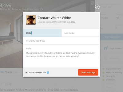 Contact modal contact design form lovely modal ui ux web