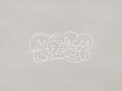 Michelle March branding handlettering identity