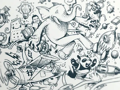 Evernote Accelerator agentpanda biscuit contextbooster evernote evernote accelerator illustration lightly postach.io xing