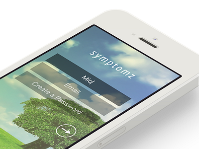 Symptomz Signup iOS 7 ios 7 sign up ios signup ios 7 iphone sign up