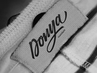 Donya brush calligraphy custom lettering script type typeface typography