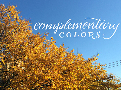 complementary colors makin everything more vibrant handlettering lettering thirty days of thankfulness