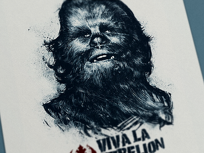 CHE-wbacca che chewbacca illustration rebellion star wars wookiee