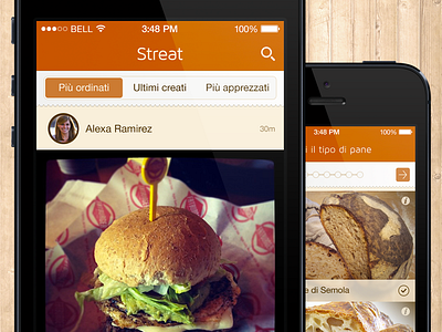 Food App bread food gourmet hamburger ios7 sandwich