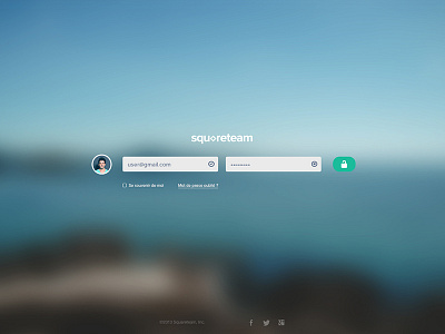 Login background blue blur green login management minimalist simple square team