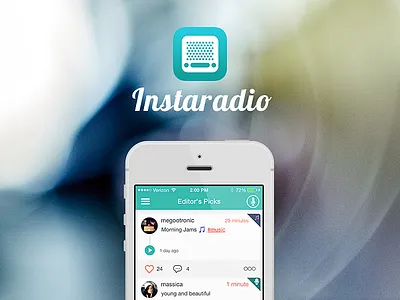 Instaradio 📻 icon instaradio ios7 ui