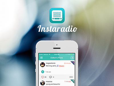 Instaradio 📻 icon instaradio ios7 ui