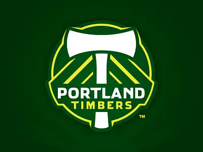 Portland Timbers athletics axe crest identity logo mls portland soccer sports team timbers