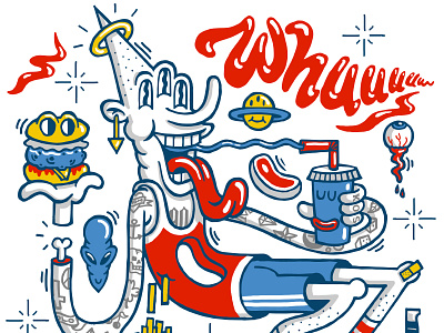 Fast Food T-shirt Design design drawing graphic illustration print t shirt tee tshirt