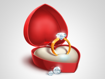 Ring diamond gift gold icon jewelry love network ring social