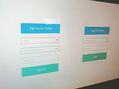 Sign up/Login color design flat photoshop ui ux web