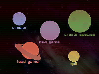 New Menu game indie menu new game purpleorangegames starlife