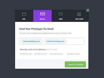 New Modal flat form modal tabs ui web