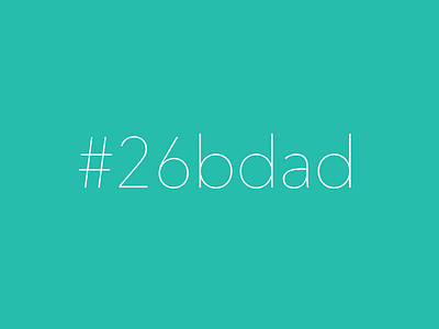 #26bdad color colour