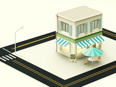 coffee shop 3d house icon suskey ui