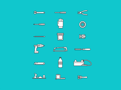 DIY Tools set diy green icon icon set icons iconset pattern tools