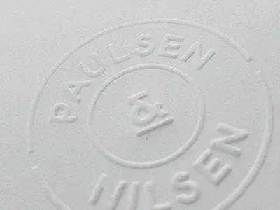 Paulsen & Nilsen logo print profile