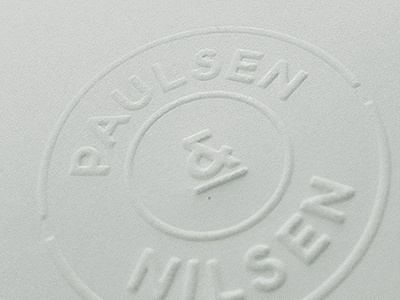 Paulsen & Nilsen logo print profile