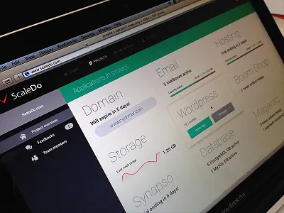 ScaleDo Projects admin flat project saas scaledo simple teal user