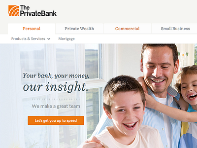 The Privatebank bank sentinel web design whitney