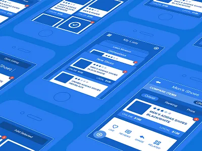 Mobile Wires blueprint specs wireframe wires