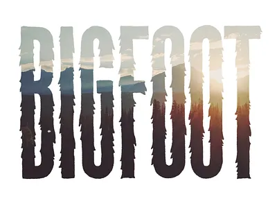 Bigfoot bigfoot image lettering type