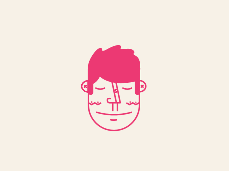 Doughnut Brain *gif after effects animation gif illustration line art micahburger vector