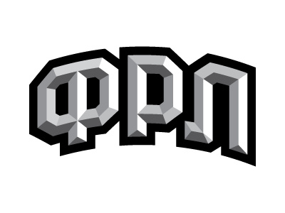 FRL league lettering logo logotype national rugby sketch typography
