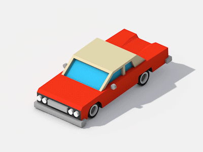 Chevrolet Impala 1963 3d car impala infotools isometry lowpoly turbaba