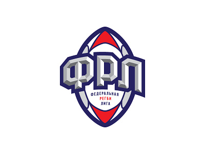 FRL#2 league lettering logo logotype national rugby sketch typography