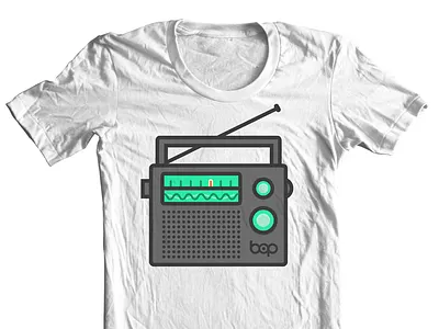 Bop Shirt Light bop clothing illustration radio shirt