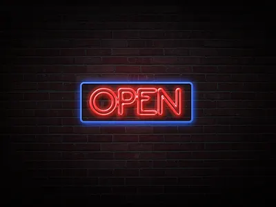 Flickering Neon (Site Down Page) animation css error page neon sign