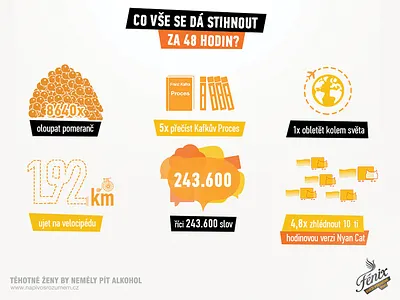 Fénix infographics clean czech infographics orange pkart yellow