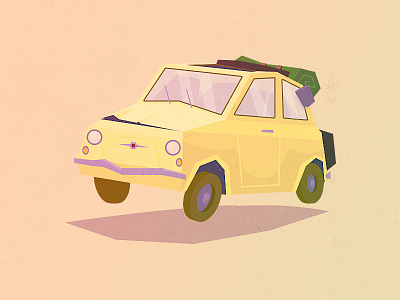 Lupin III 500 500 car fiat illustration illustrator lupin photoshop vector