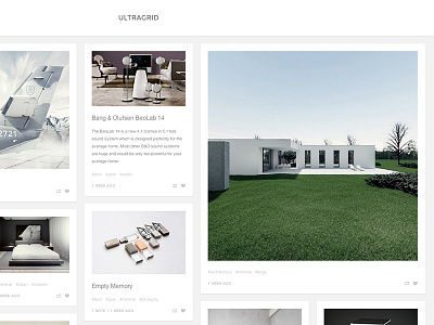 UltraGrid Tumblr Theme clean design gallery grid masonry minimal minimalistic photography theme tumblr web