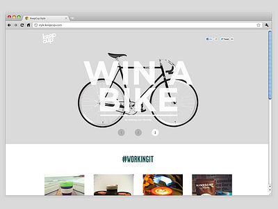 KeepCup Style concept design graphics instagram interaction interface keepcup minimalist ui