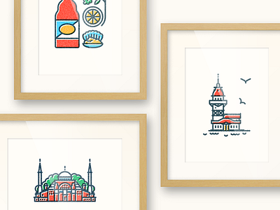 Symbolic Istanbul icon illustration istanbul print symbol symbolic symbolicistanbul symbolicities turkey