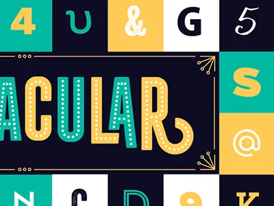 Type Poster custom fonts lettering letters numbers poster type typography